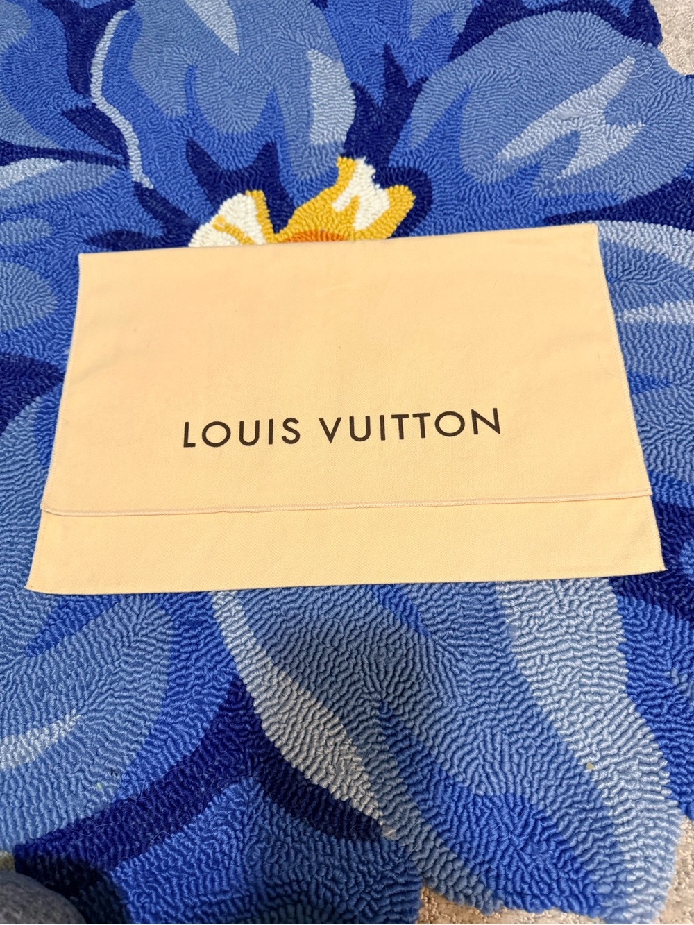 14.5” x 9” Louis Vuitton 100% Cotton Dust Bag